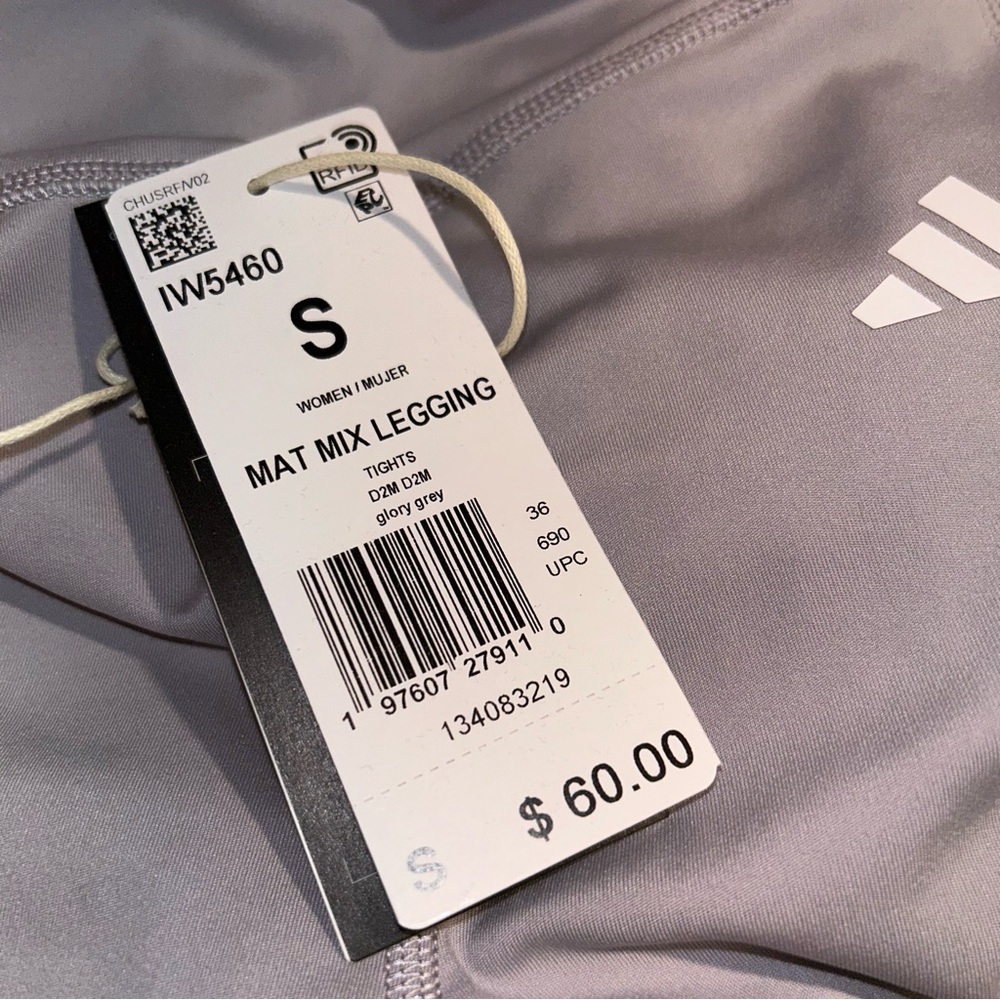 Adidas Aeroready Light Gray Leggings